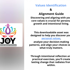 JOY Mindset® Values Identification & Alignment