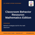 Classroom Behavior Resource: Mathematics Edition cover | JOY Journey Options YouChoose